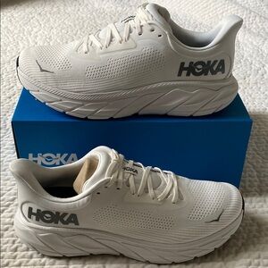 Men's HOKA Arahi 7 Running Shoes - Blanc De Blanc/Steel Wool